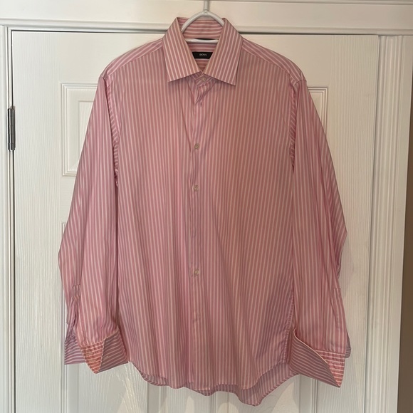 Hugo Boss Dress Shirt. Size 41. French Cuff - Picture 1 of 3